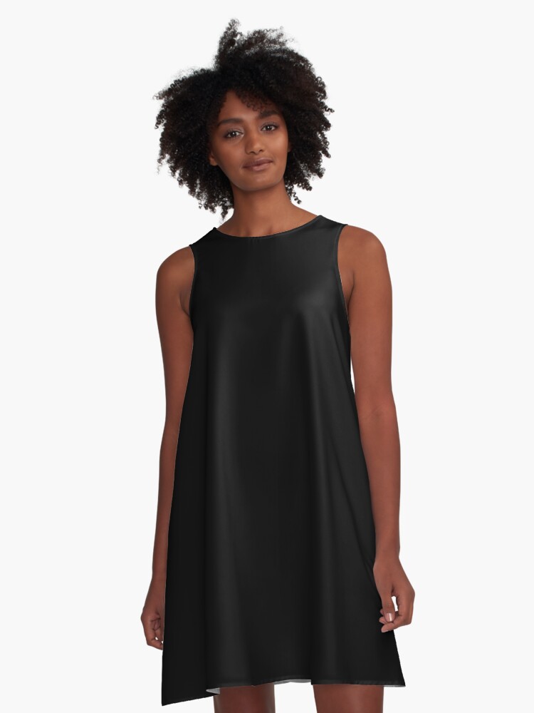 Plain black outlet gown