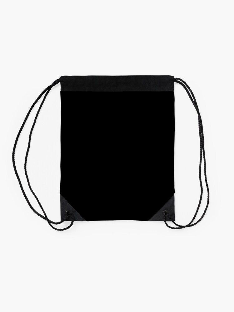 Alternate view of PLAIN BLACK | SOLID BLACK | DARKEST BLACK | MOONLESS SKY | ACCENT BLACK | HIGHEST SELLING BLACK Drawstring Bag