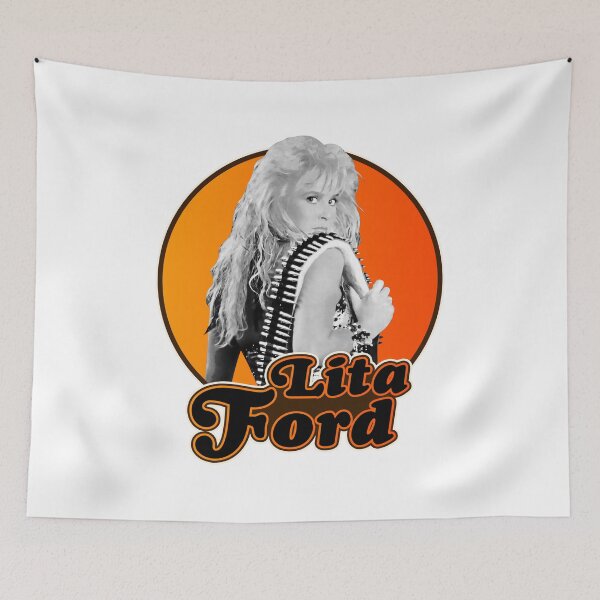 Item preview, Retro Lita Ford 70s Style Tribute designed and sold by AyaZamora.