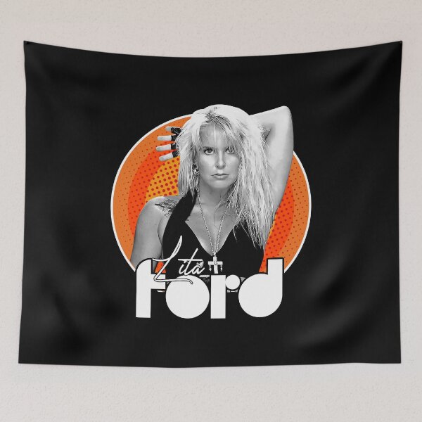 Item preview, Lita Ford Retro Distressed Tribute Design designed and sold by AyaZamora.