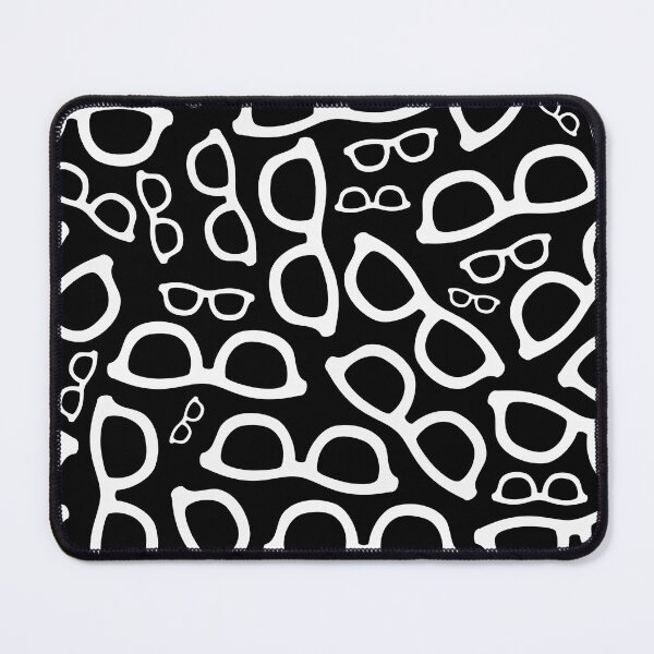 Item preview, Smart Glasses Pattern (white on black) designed and sold by XOOXOO.