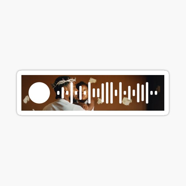 Aperçu de l'œuvre Unis dans le deuil - Kendrick Lamar Spotify Scan Code créée et vendue par WandersApparel.