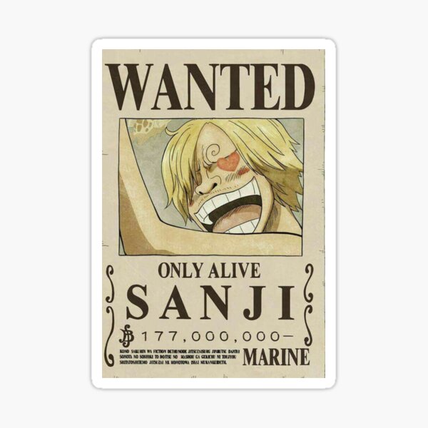 Sanji Wanted Gifts Merchandise Redbubble