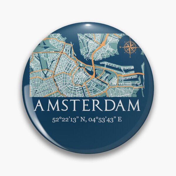 Item preview, Amsterdam street map art designed and sold by DimDom.