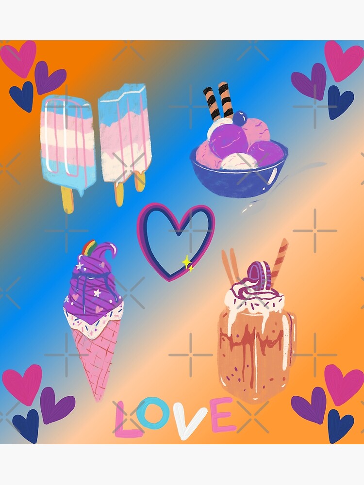"Vintage Retro Love Emojis Popsicle Ice Cream Cups Ice Cream Cute Cups Summer Outfit Idea