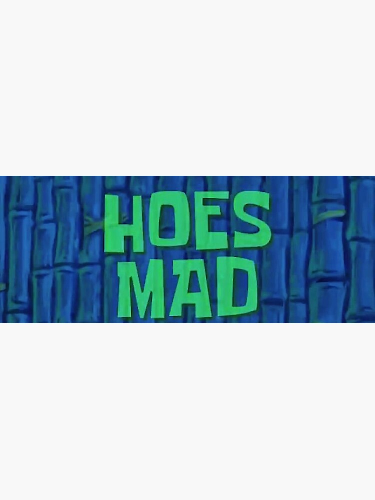 "Spongebob Hoes Mad" Sticker for Sale by srtluv Redbubble
