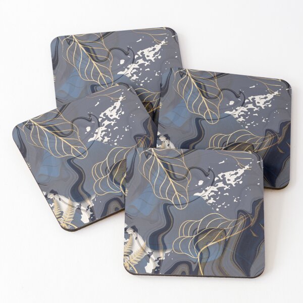 Item preview, emerald green and white dark luxury leaf pattern designed and sold by Beeroclock.
