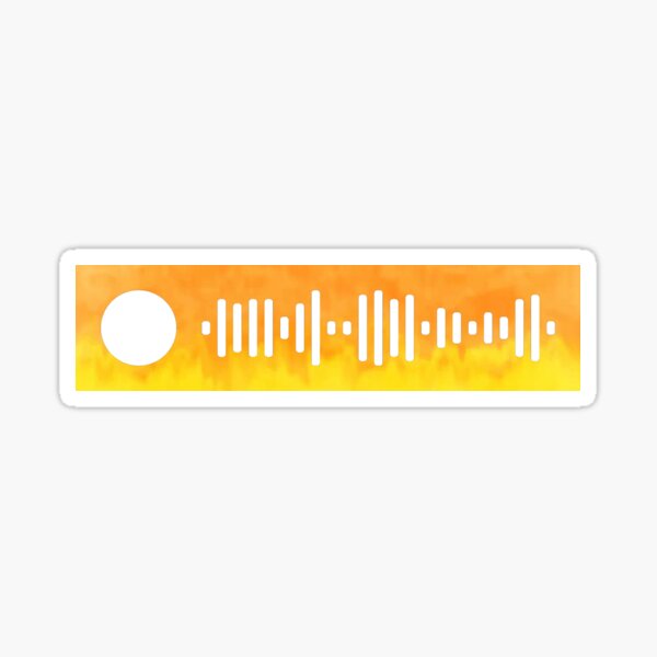 "Toosie Slide Drake Spotify Scan Code" Sticker by WandersApparel