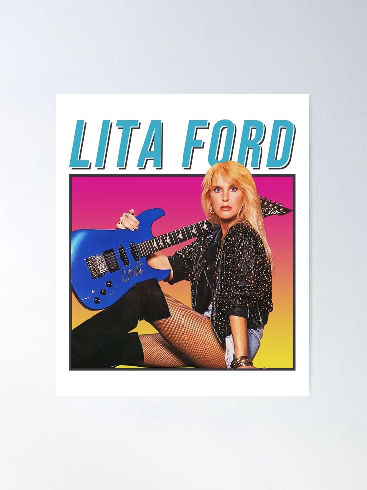 Lita Ford Retro 80s Style Gift Fan | Poster
