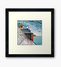 Tea Break. Gardenstown. Framed Print