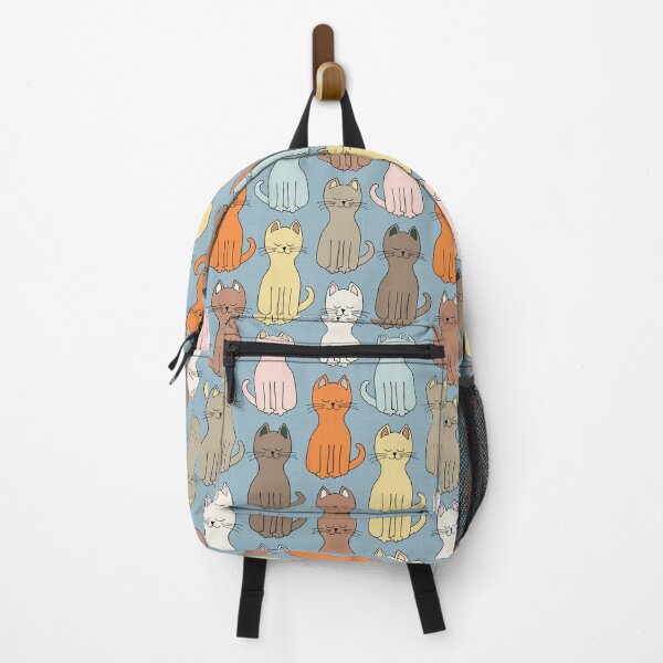 Item preview, Cool kitty cats in a row enjoying the sunshine designed and sold by FrancesPoff.