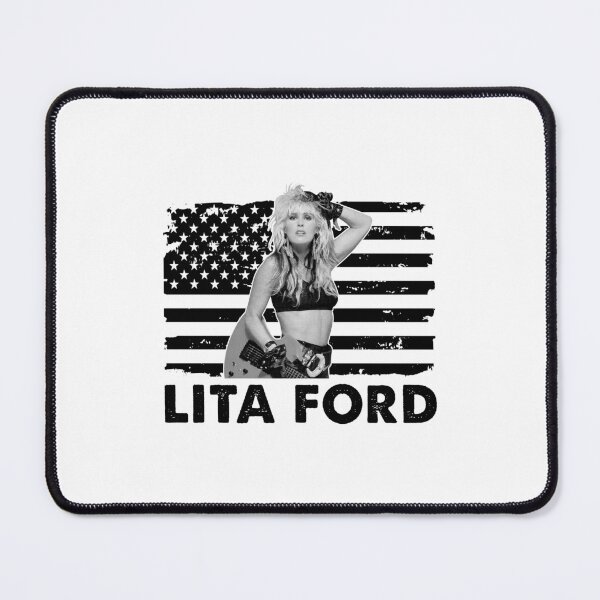 Item preview, Retro American Flag Lita Ford Music Gift designed and sold by AyaZamora.