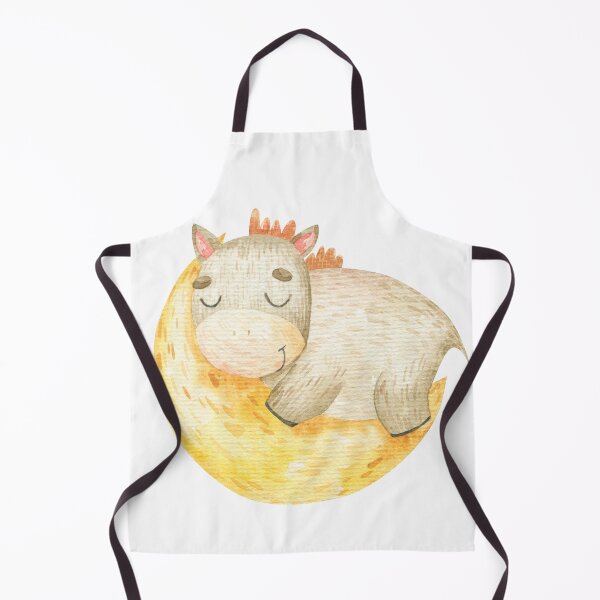 Item preview, cute hourse sleep on the moon watercolor childish illustration designed and sold by the-myro.