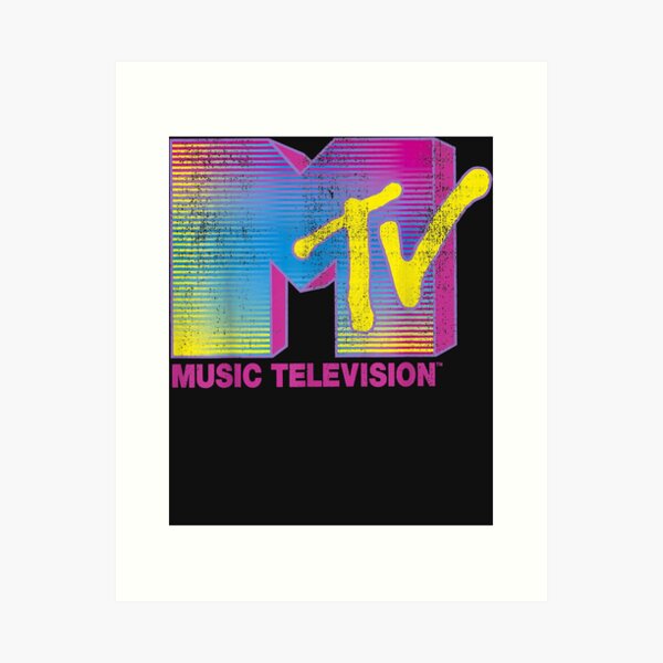 Item preview, Mtv distressed fluorescent gradient logo designed and sold by MichaelPoole.