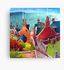 Lienzo Casas de mar Gardenstown.