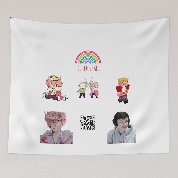 Item preview, technoblade sticker pack designed and sold by bestizeyy.