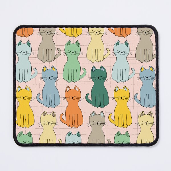 Item preview, Cool kitty cats in a row enjoying the sunshine designed and sold by FrancesPoff.