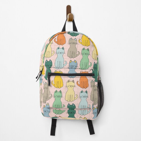 Item preview, Cool kitty cats in a row enjoying the sunshine designed and sold by FrancesPoff.
