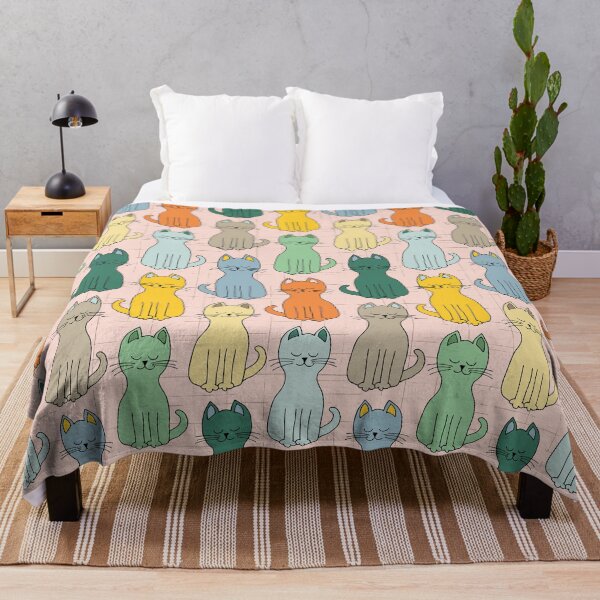 Item preview, Cool kitty cats in a row enjoying the sunshine designed and sold by FrancesPoff.