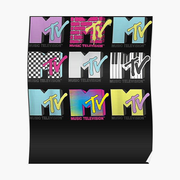 "Mtv logo stack style" Poster for Sale by MichaelPoole Redbubble