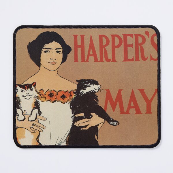 Item preview, Two cats, Edward Penfield, Harper's May 1898 designed and sold by aapshop.