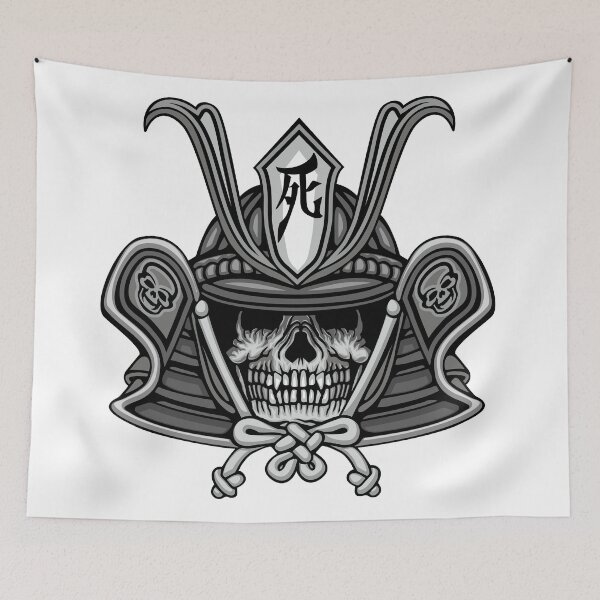Item preview, samutai skull designed and sold by amid999.