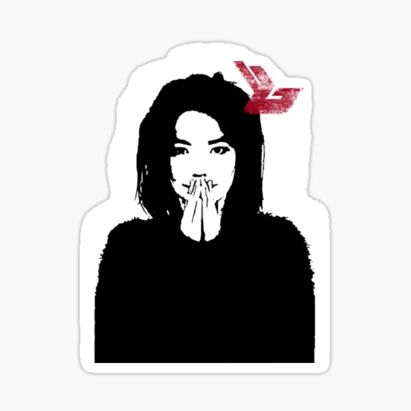 Bjork Black 2 Sticker for Sale by lorenkeely2