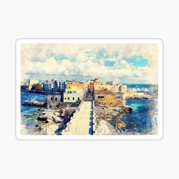 Trapani art 18 Sicily Sticker