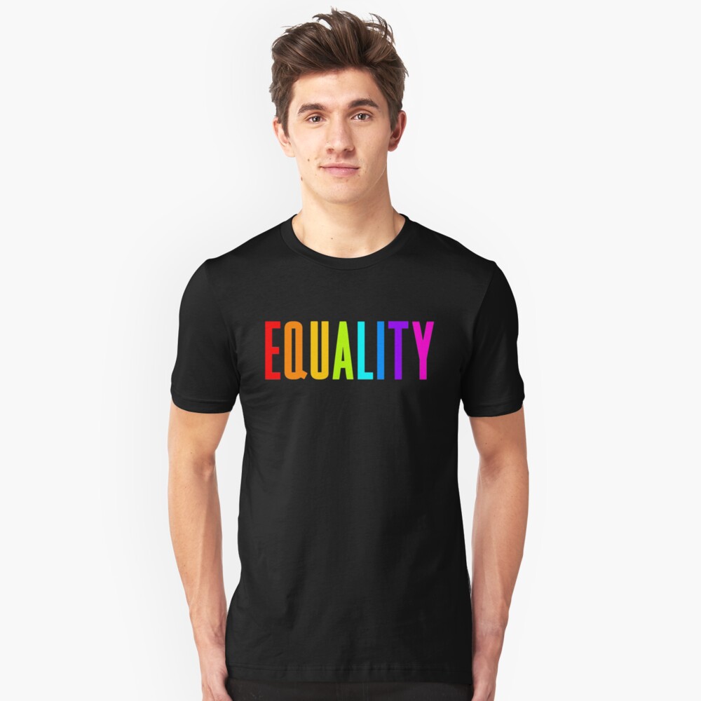 EQUALITY RAINBOW GAY  Slim Fit T-Shirt