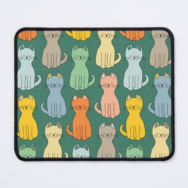Item preview, Cool kitty cats in a row enjoying the sunshine designed and sold by FrancesPoff.