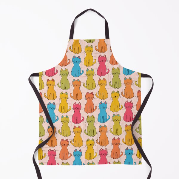 Item preview, Candy Rainbow happy kitty cats in a row enjoying the sunshine designed and sold by FrancesPoff.