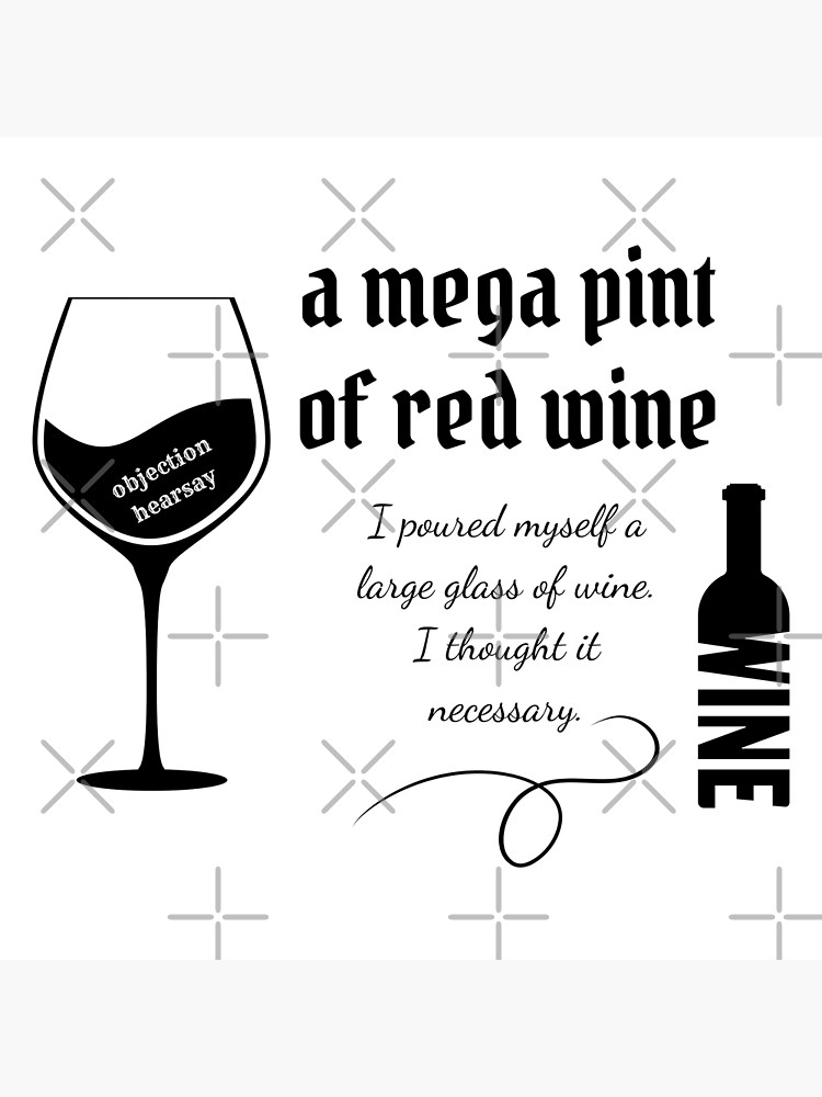 "a mega pint of red wine funny Johnny Depp" Poster by DeltaWhiskey