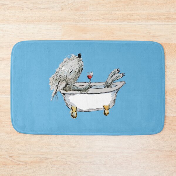 Item preview, Bedlington Terrier Dog in a Bathtub designed and sold by The Quaint and Quirky.