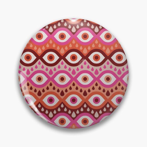 Item preview, Garnished Eyes – Pink & Maroon designed and sold by Cat Coquillette.