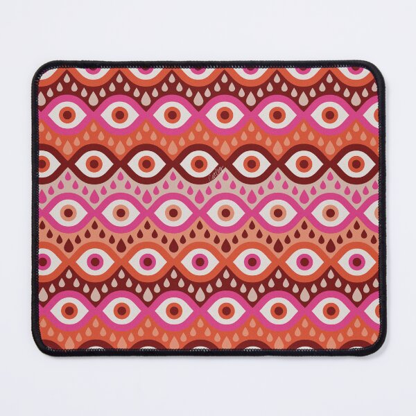 Item preview, Garnished Eyes – Pink & Maroon designed and sold by Cat Coquillette.
