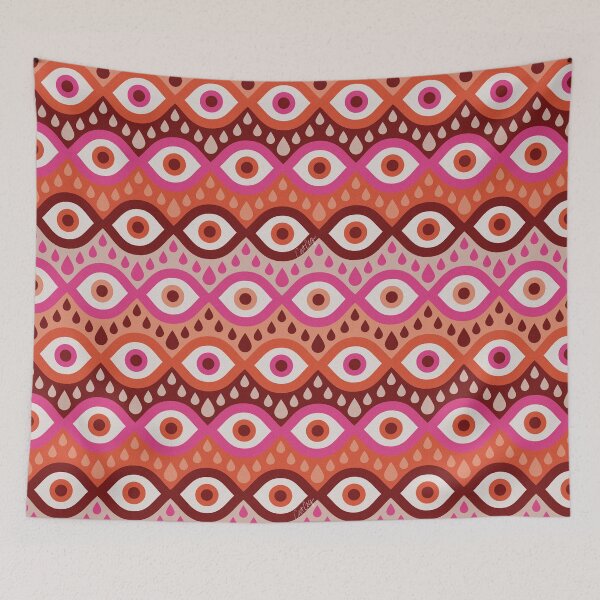 Item preview, Garnished Eyes – Pink & Maroon designed and sold by Cat Coquillette.