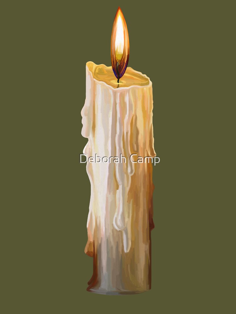 Solo Melting Wax Flickering Candle | Art Print