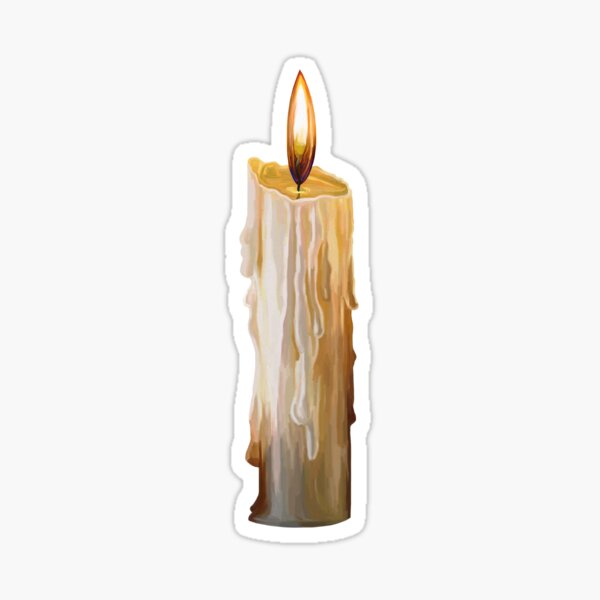 Solo Melting Wax Flickering Candle Sticker