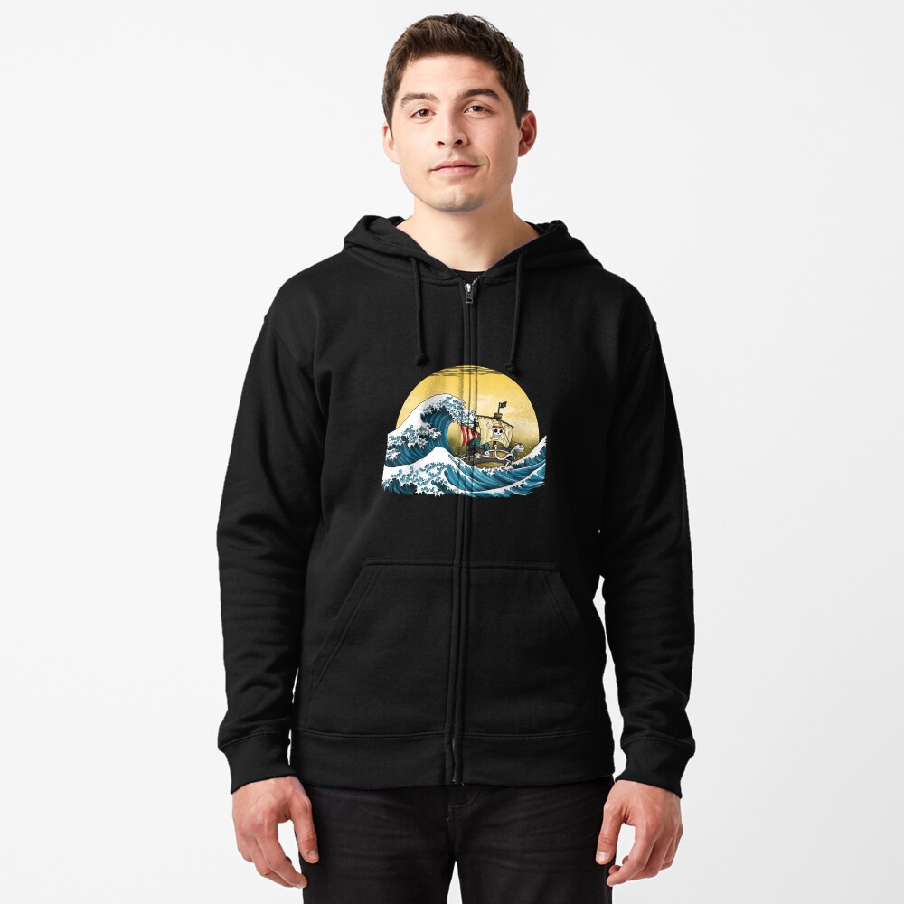 Discover Going Merry Wave -one piece Zipped Hoodie
