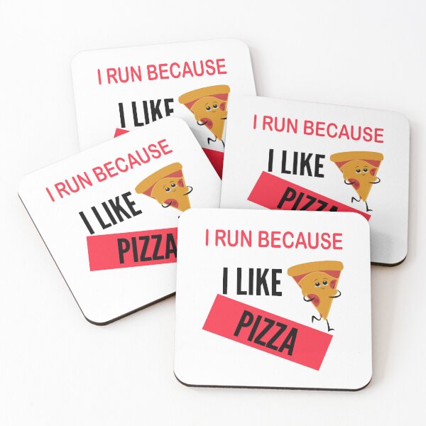 Item preview, I run because i like pizza - funny and cool - running pizza designed and sold by Ach B.