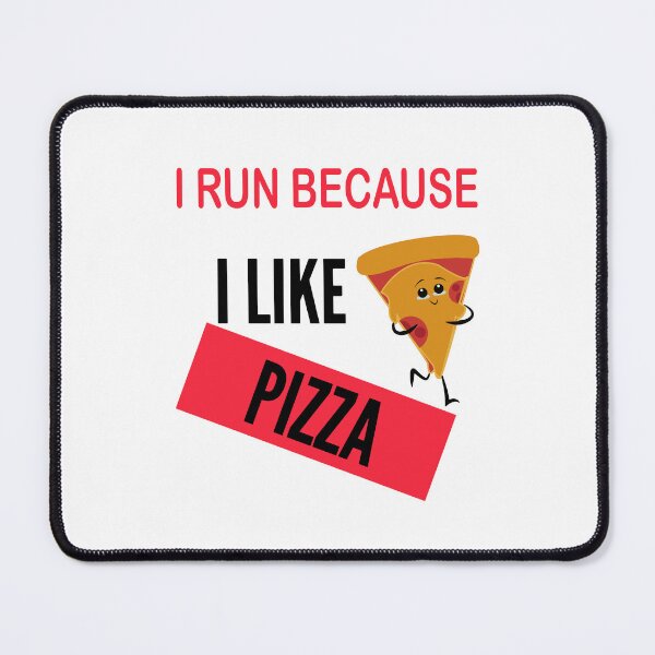Item preview, I run because i like pizza - funny and cool - running pizza designed and sold by Ach B.