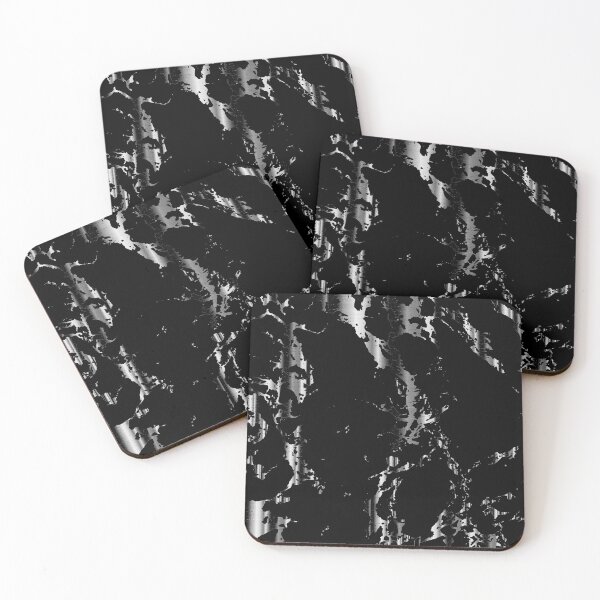 Item preview, Black and Silver Marble Pattern designed and sold by DonnaSiggy.