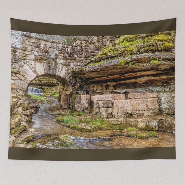 Item preview, Ozarks Waterfall Through Bridge designed and sold by mljdwhite.