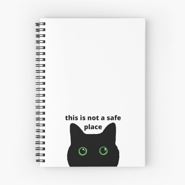 Item preview, Black cat, this is not a safe space designed and sold by Pink Ribbon.
