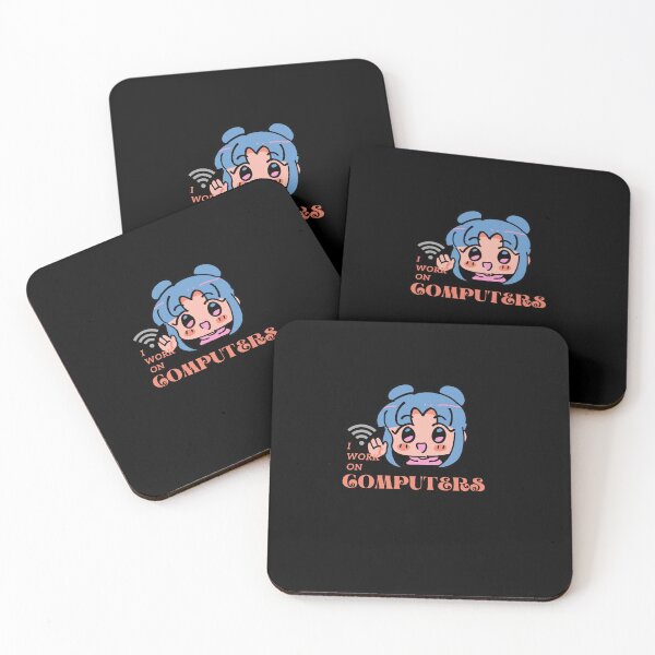 Item preview, I work on computers anime funny  designed and sold by Cheeky Popp.