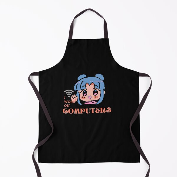 Item preview, I work on computers anime funny  designed and sold by Cheeky Popp.