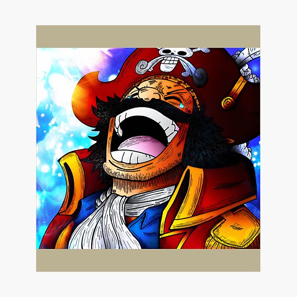 Gol D Roger Laughed One Piece Photographic Print For Sale By Axel0w Redbubble