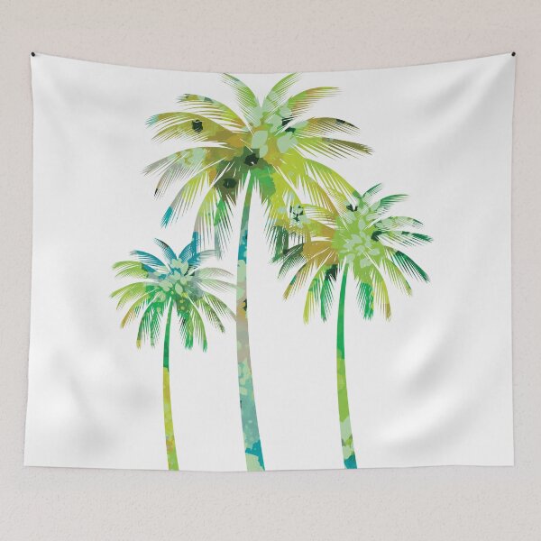Item preview, Teal Palm Trees  designed and sold by Unaiza Khalid.
