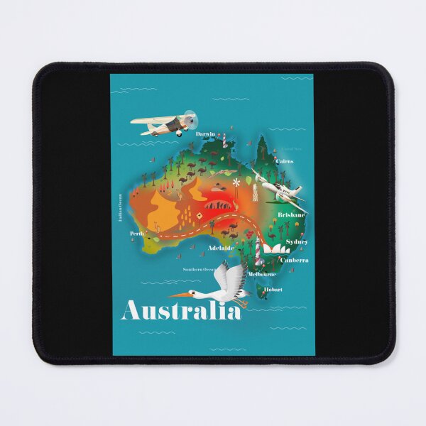 Item preview, Australia Map Travel . designed and sold by MelbyMakes.