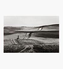 Hills from Val d'Orcia, Tuscany Photographic Print